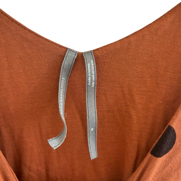 Anthropologie Ruched Midi Dress in Polka Dot Size M - Picture 7 of 12